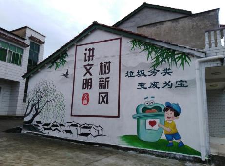  宜黄墙绘是现在流行的墙体广告